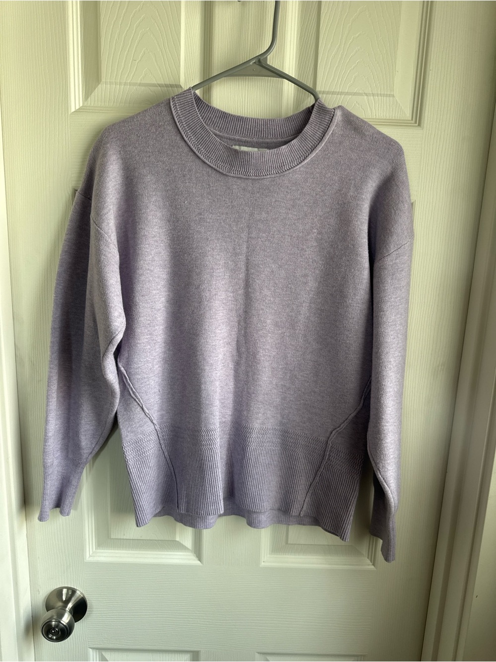 cupcakes & cashmere Lavender Crewneck Sweater
